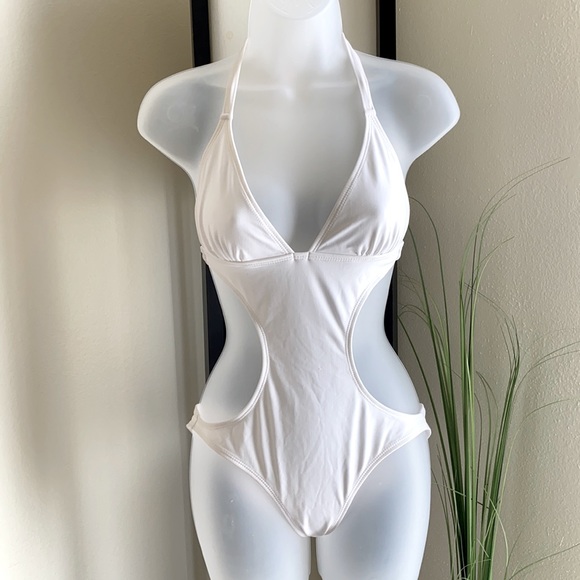 ✨ Swimwear bikini sexy one piece white - Picture 1 of 7